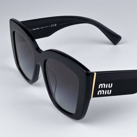 NEW Miu Miu MU04WS 06U5D1 Grey Opal Grey Gradient Women Sunglasses MU 04WS - Picture 8 of 11